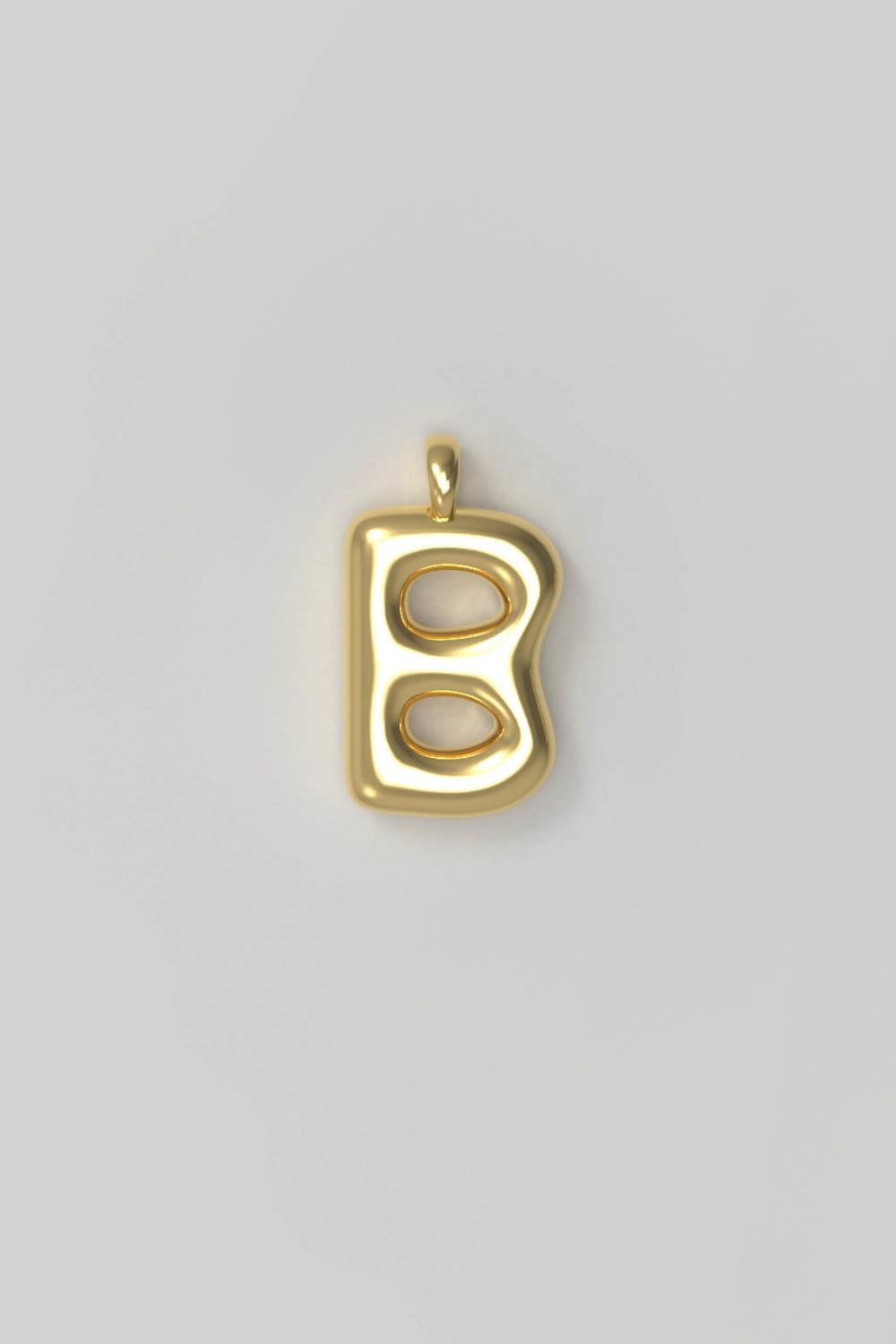 Letter charm Small B - Gold plated