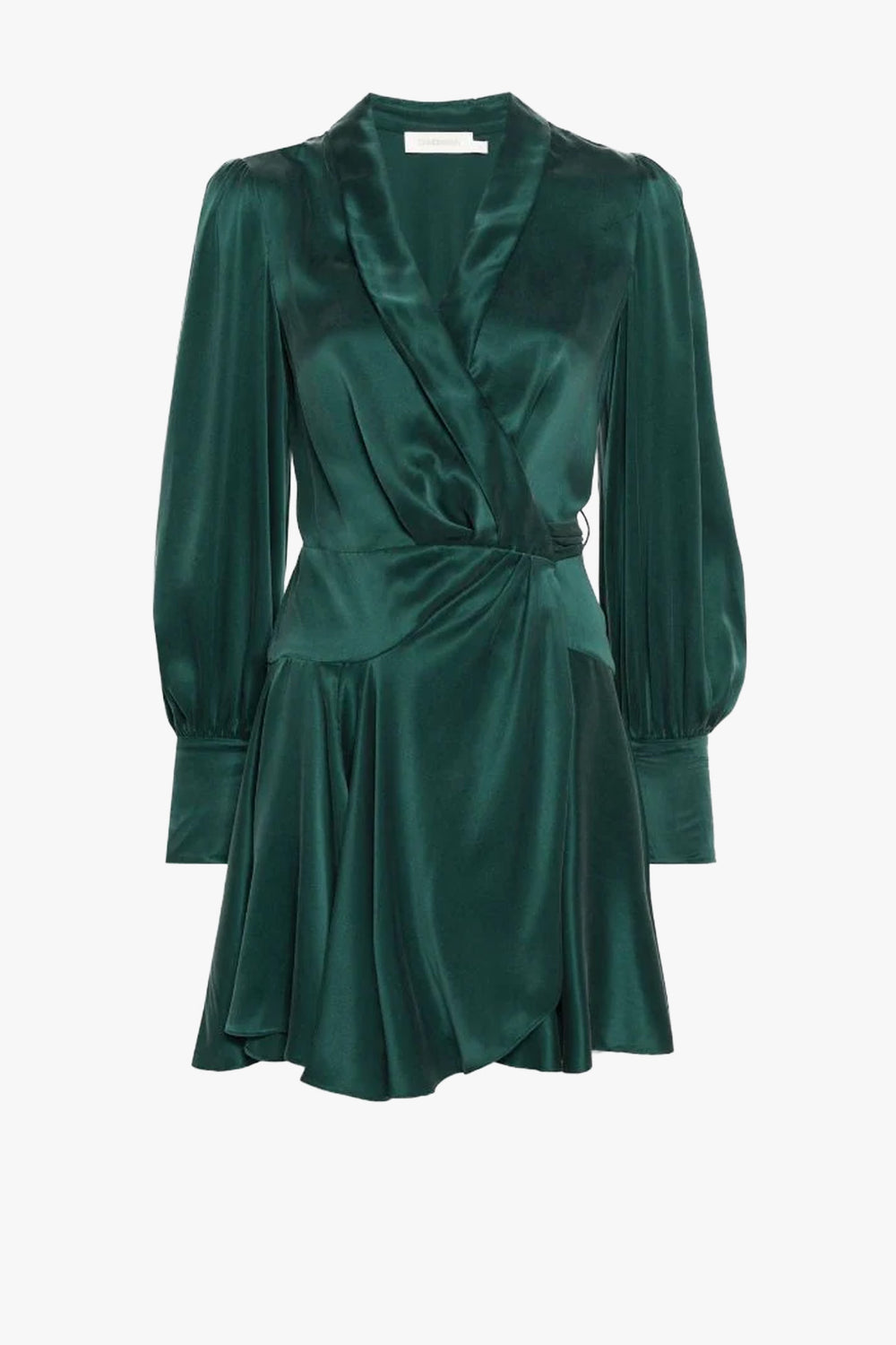 Silk Wrap Mini Dress