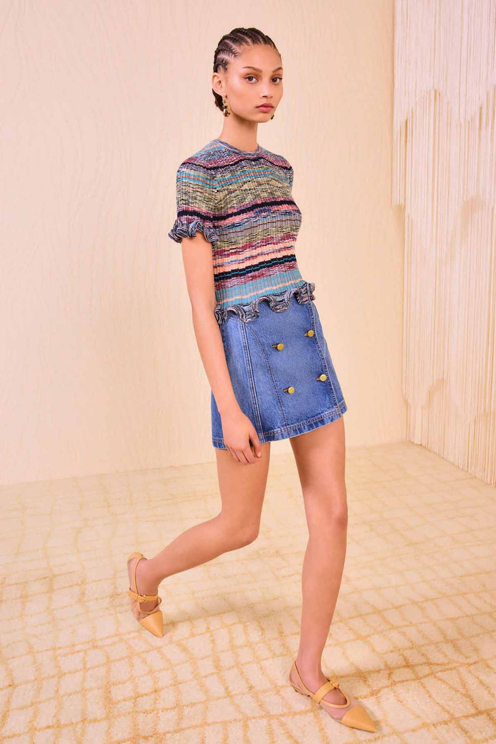 Miya Short Sleeve Knit Top