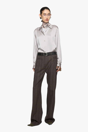 Fluid Silk Satin Shirt