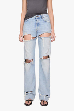 Straight Ripped Jeans