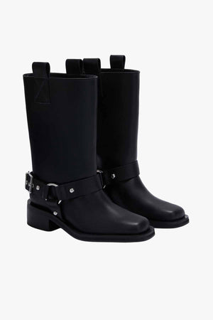 Mid Shaft Biker Boot