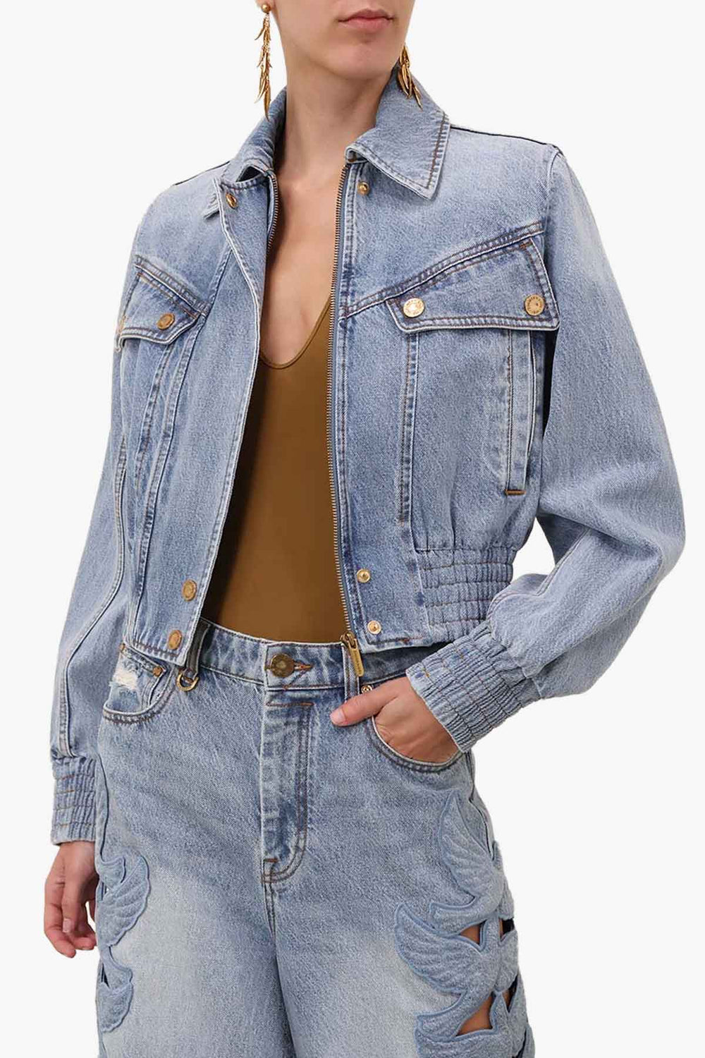 Denim Bomber Jacket