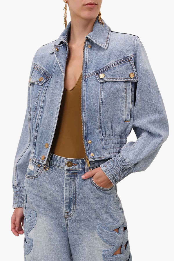 Denim Bomber Jacket