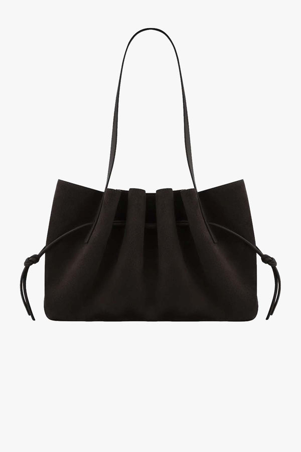 Scallop Shoulder Bag Suede