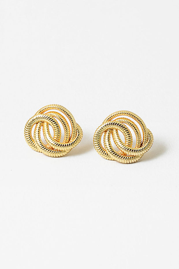 Swirl Gold Earrings