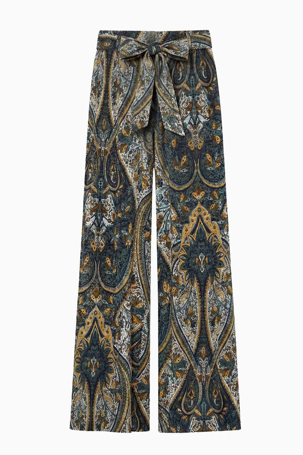 Sawyer Wide Leg Silk Pant