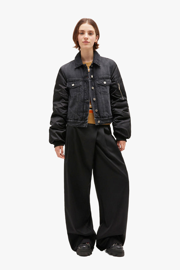 Rigid Denim Mix Jacket