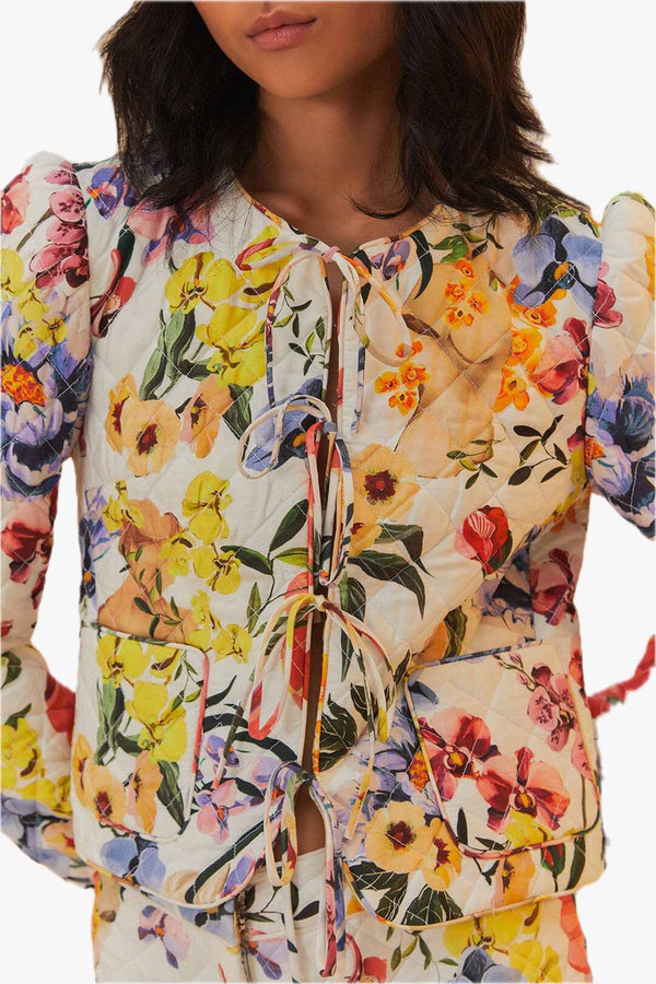 Greek Garden Off-White Coat