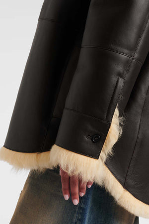 Shearling Leather Coat