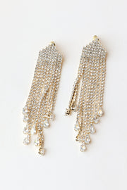 Drop Earrings Gold Diamonds