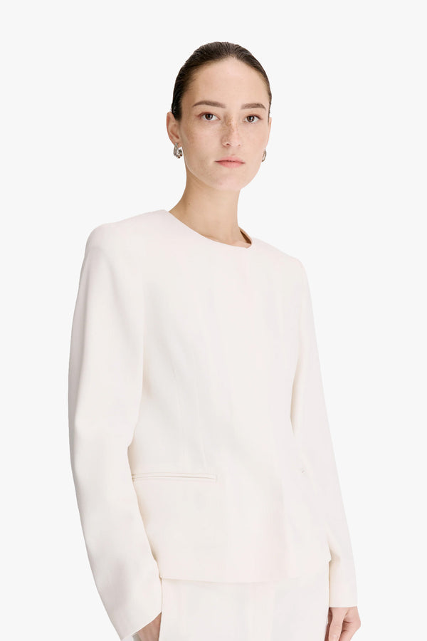 Ema Collarless Tailored Jacket