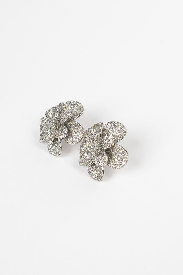 sparkle flower earring