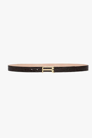 Regular Frame Belt Embossed Croco