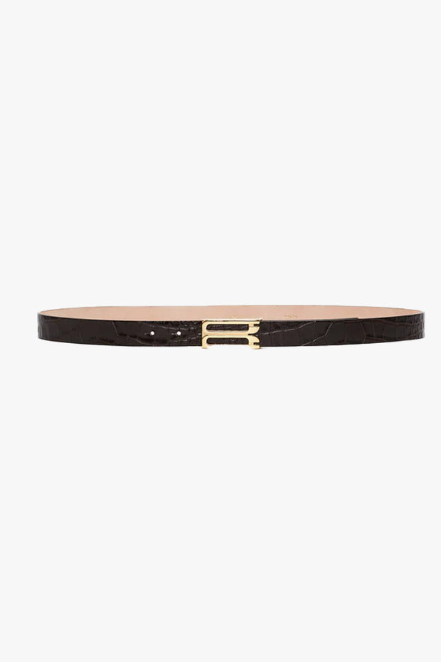 Regular Frame Belt Embossed Croco