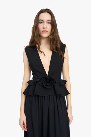 V-Neck Flower Top