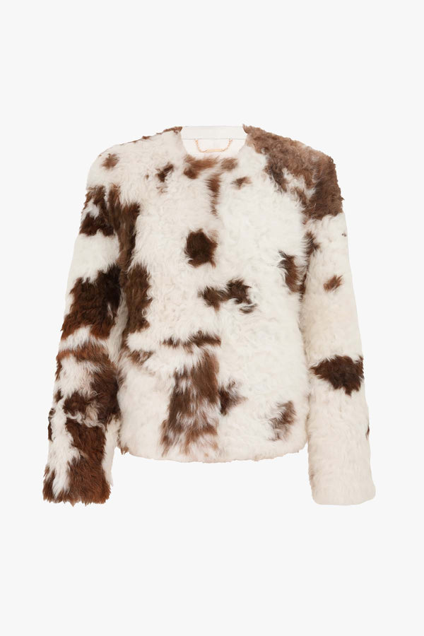 Hypnotic Spot Shearling Jacket