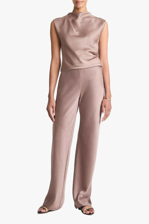 High Waist Fluid Satin