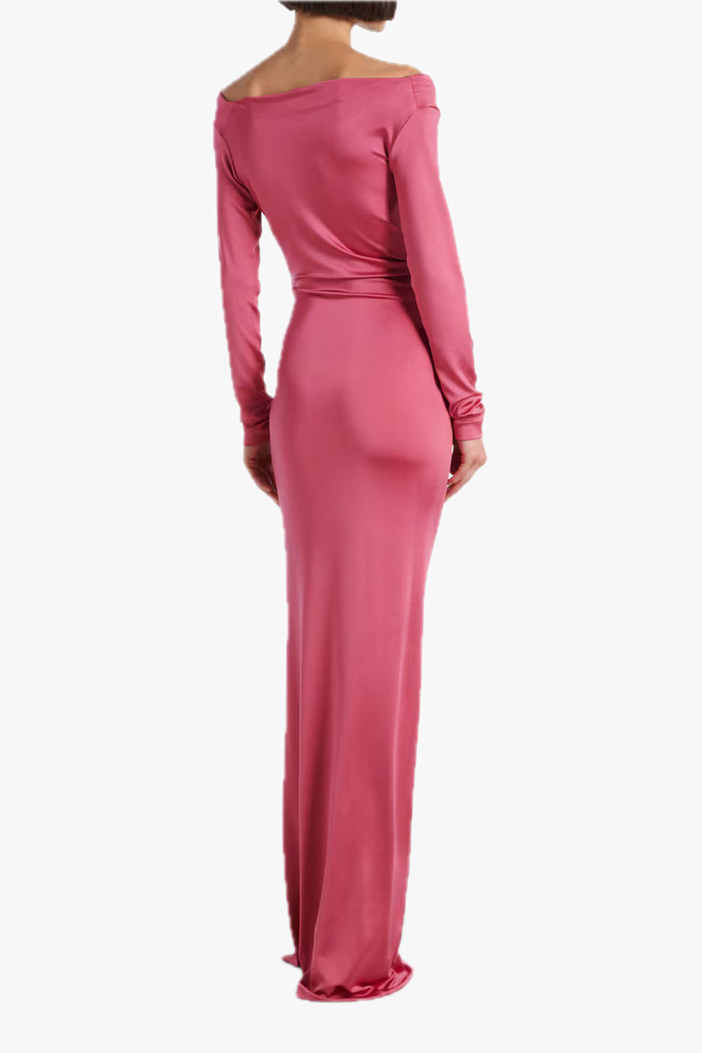 Off-Shoulder Draped Gown