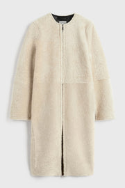 Zipped Teddy Shearling Coat