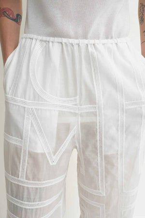 Monogram Crochet PJ Bottoms