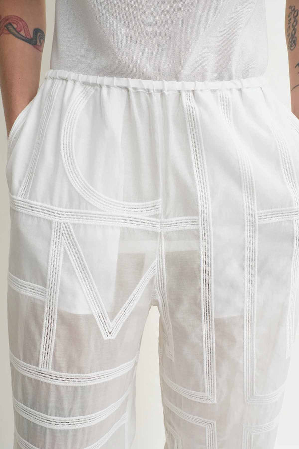 Monogram Crochet PJ Bottoms