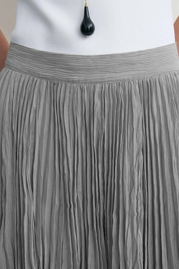 Crinkled Plissé Skirt
