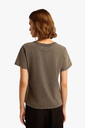 Golden W's Slim T-shirt Distressed Cotton Jersey With Logo