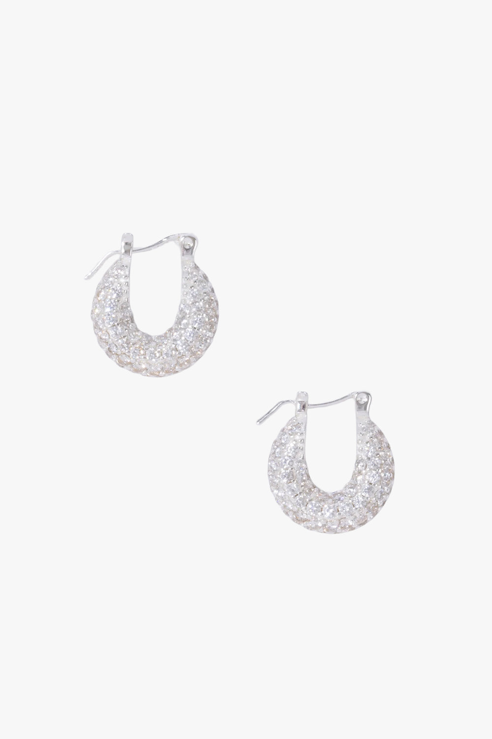 Tiny Diamond Hoops