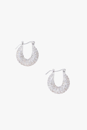 Tiny Diamond Hoops