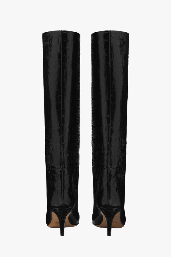 Embossed Croco Stiletto Boot 60