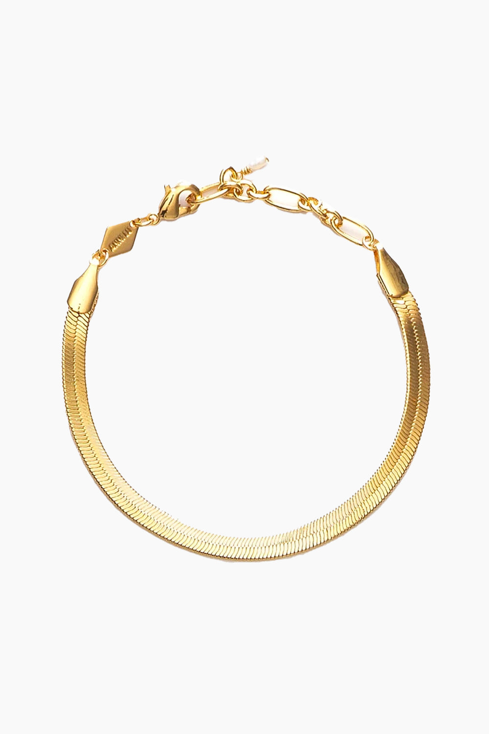 Gold Snake Charm Bracelet