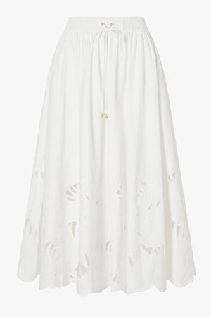 Mahon Embroidered Midi Skirt
