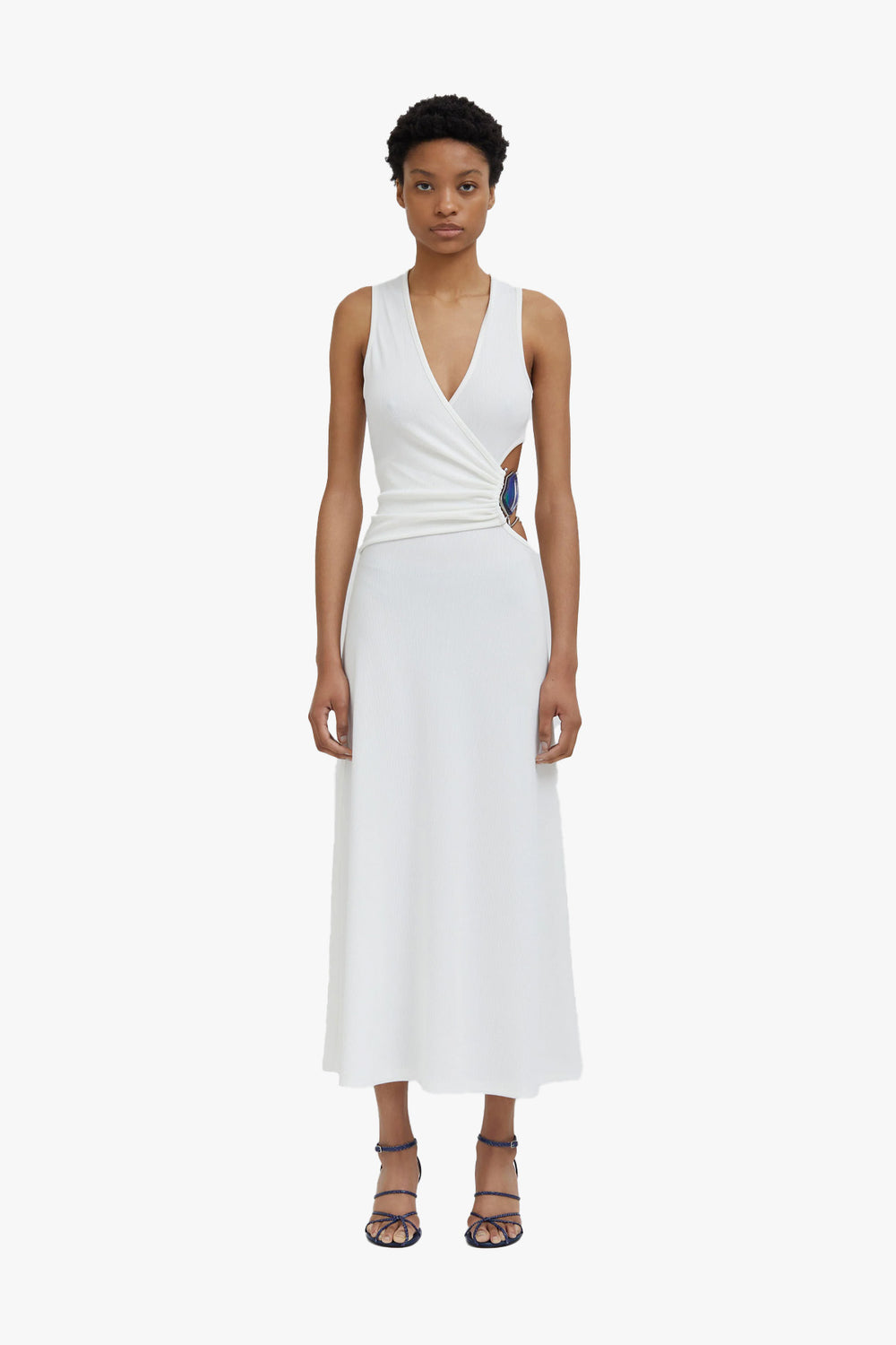 Moodstone Overlap Tank Dress