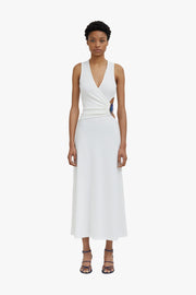 Moodstone Overlap Tank Dress