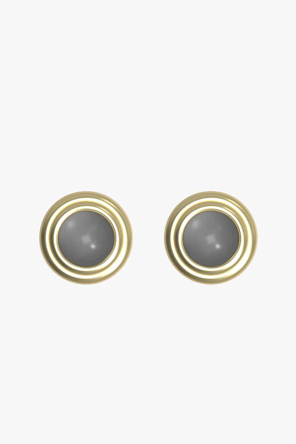 Lolly Stud Moonstone Pleated