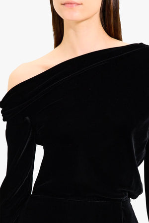 Asymmetric Off-Shoulder Mini Dress