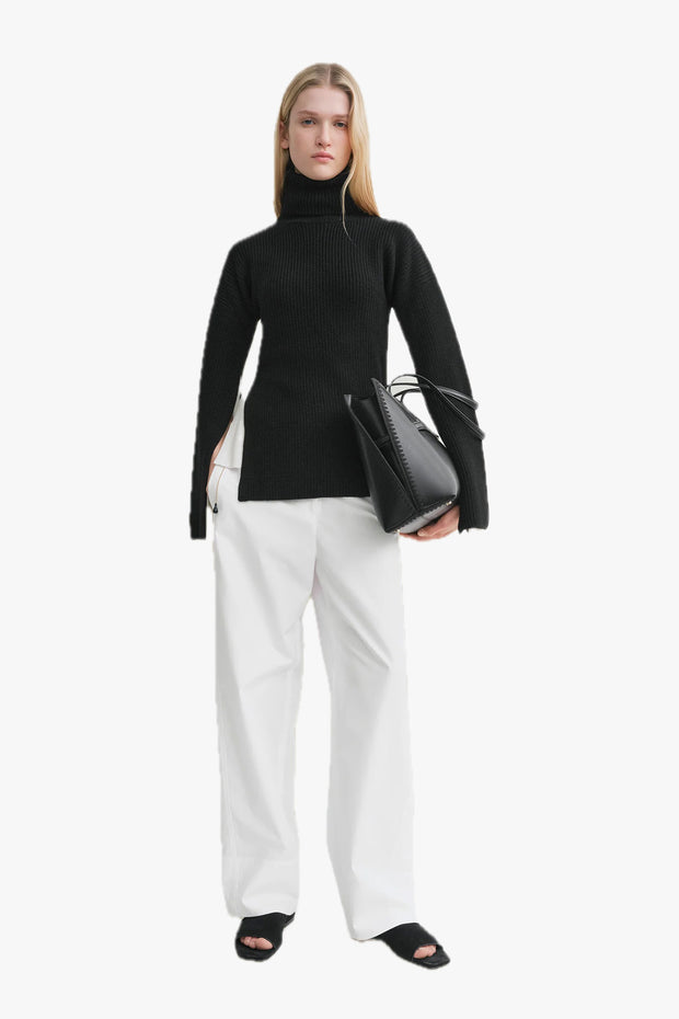 Slit Sleeve Knit