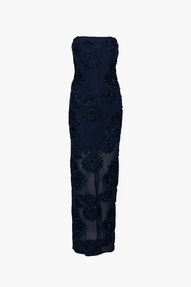 3D Mesh Maxi Dress