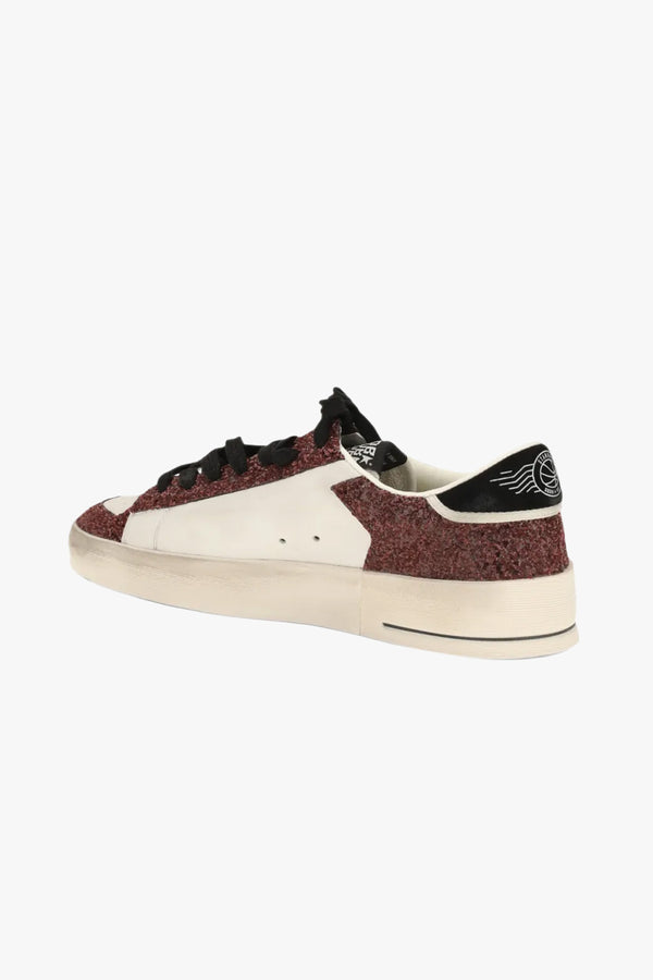 Stardan Leather And Glitter Upper Leather Star Suede Heel