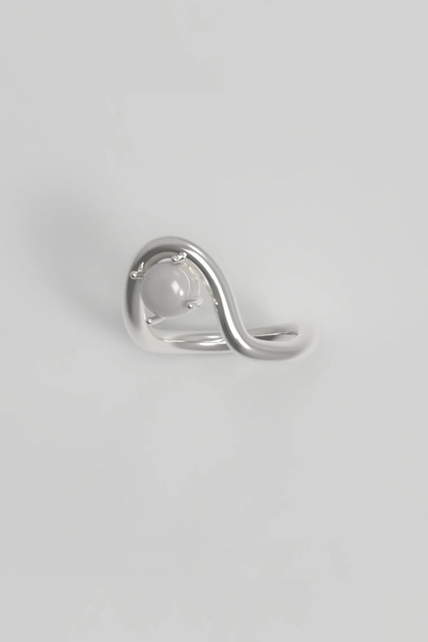 Band Ring II Moonstone Silver