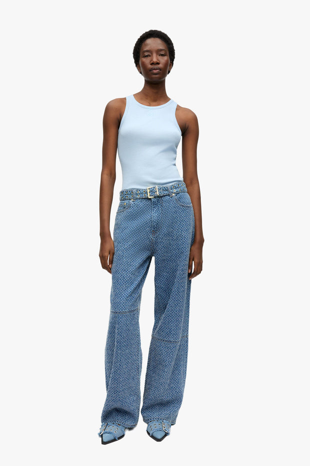 Shiny Weft Denim Izey