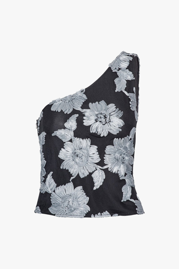 Flower Mesh Top