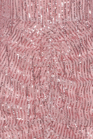 Sequin Fringe Mini Dress