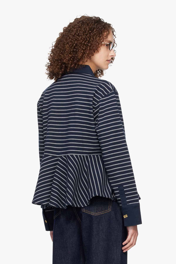 Single Pique Peplum Polo