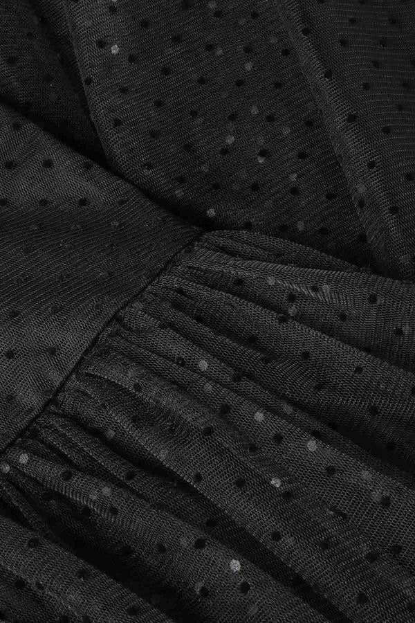 Tulle Dot Midi Skirt