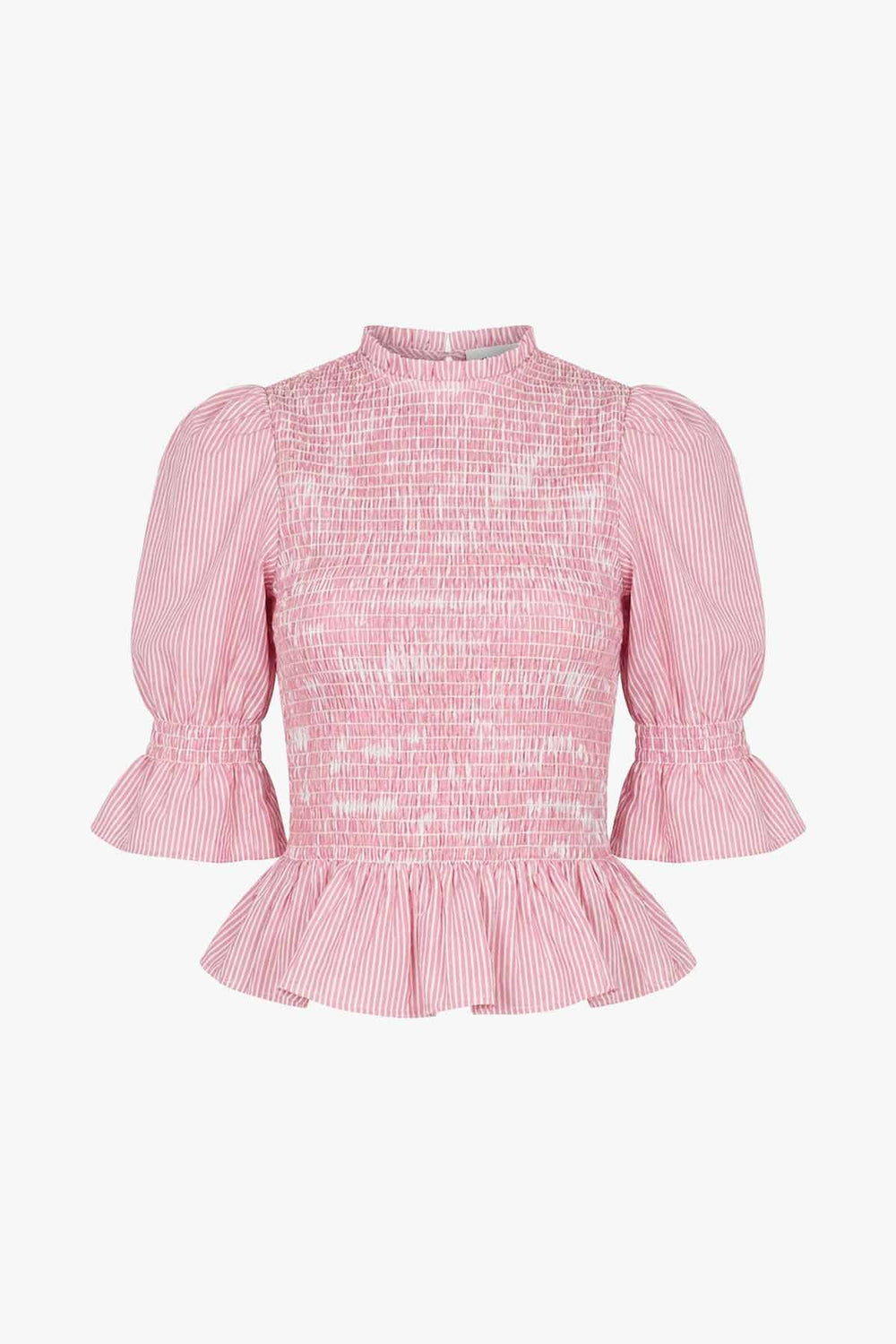 Long Sleeve Striped Smock Top