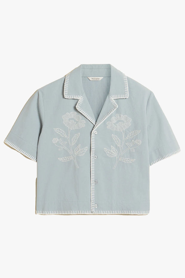 Gorti Cropped Embroidery Shirt