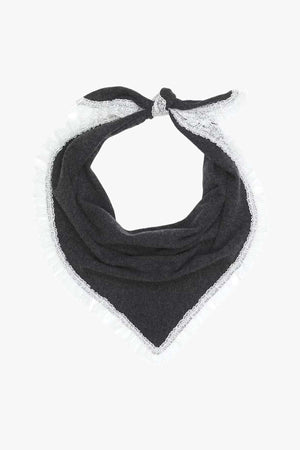 Wool Lace Triangular Scarf