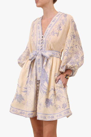 Indra Plunge Mini Dress